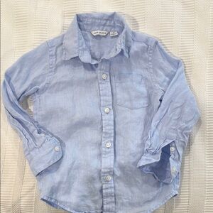 EXCELLENT CONDITION Janie and Jack Blue Button Down Shirt Classic Design